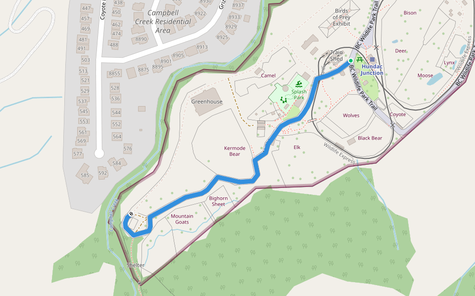 BC Widllife Park Trail