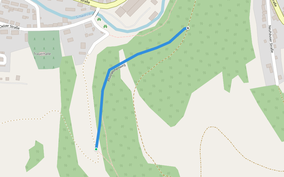 Philospohenweg walking route map in Katzhütte