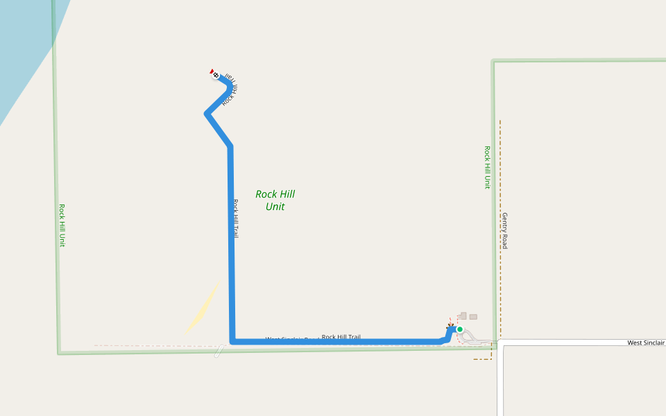 Rock Hill Trail walking route map in Calipatria