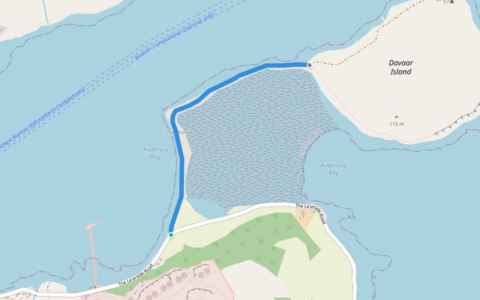 The Dhorlin walking route map in Glenramskill