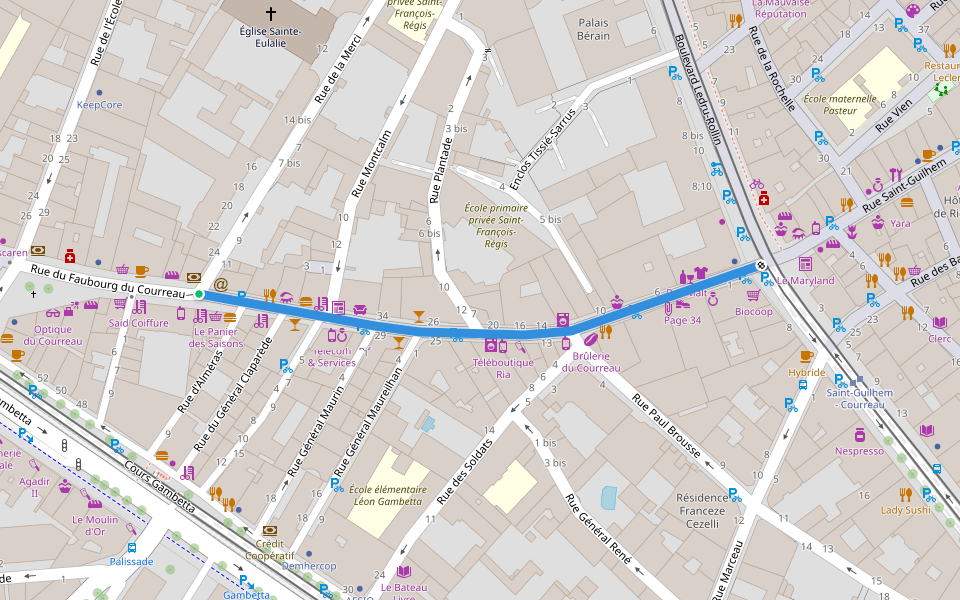 Rue du Faubourg du Courreau