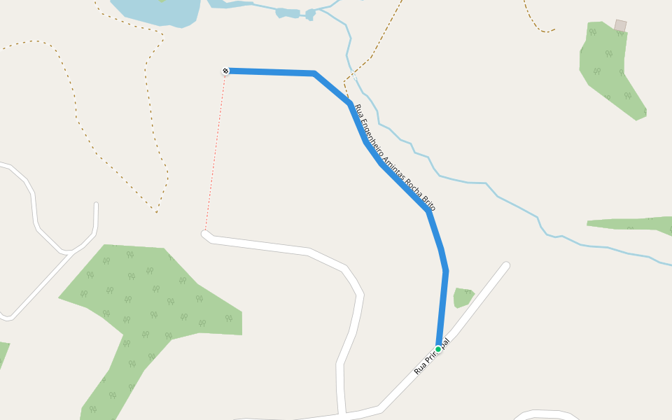 Rua Engenheiro Amintas Rocha Brito walking route map in São José dos Campos
