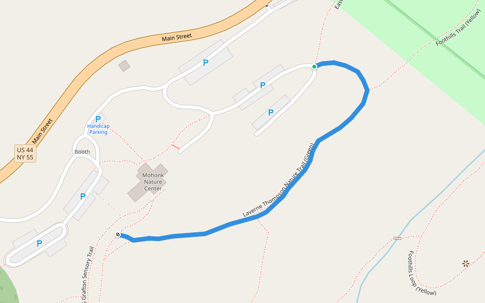 Laverne Thompson Nature Trail (Green) walking route map in Gardiner