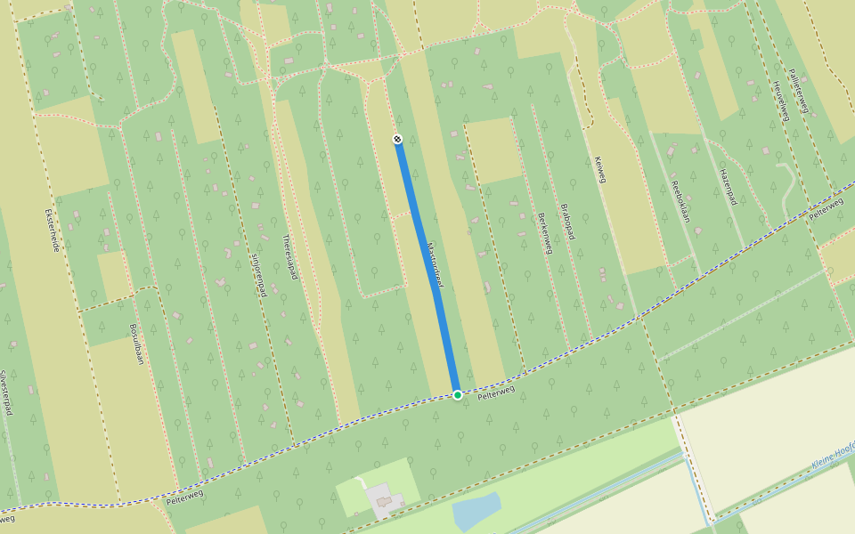Mastordreef walking route map in Balen