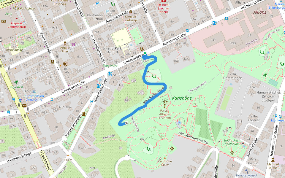 Jean-Améry-Weg in Baden-Württemberg | Walking Map