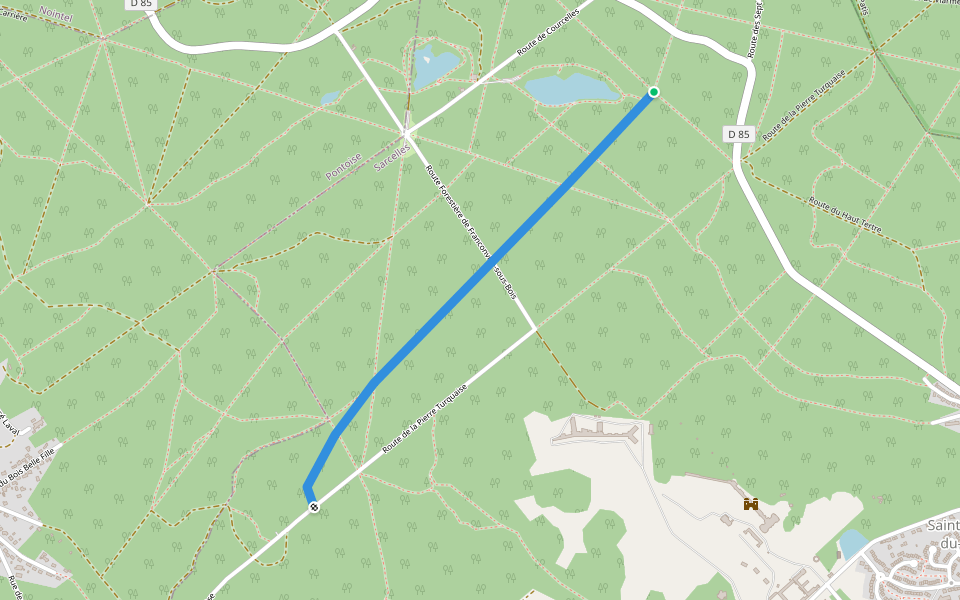 Route du Meurisier des Pierres walking route map in Saint-Martin-du-Tertre