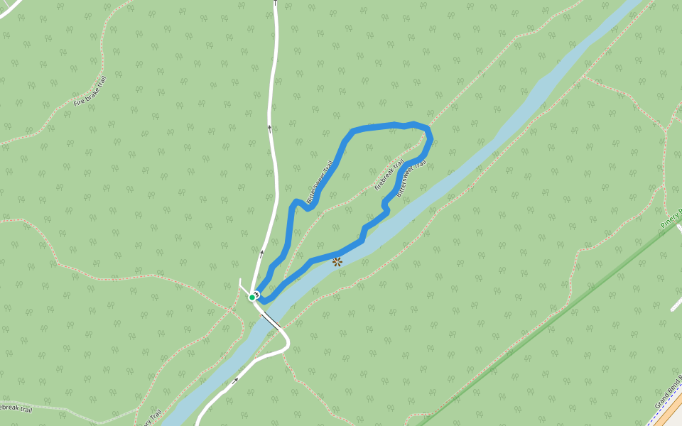 Bittersweet Trail walking route map in Grand Bend