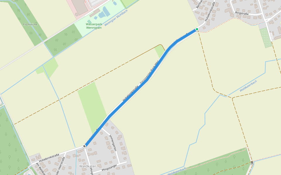 Forstmeister-Bank-Weg walking route map in Wennigsen (Deister)
