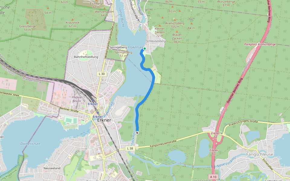 Theodor-Fontane-Weg | Waldpoesie-Pfad walking route map in Woltersdorf