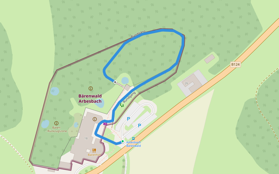 Rundgang walking route map in Schönfeld