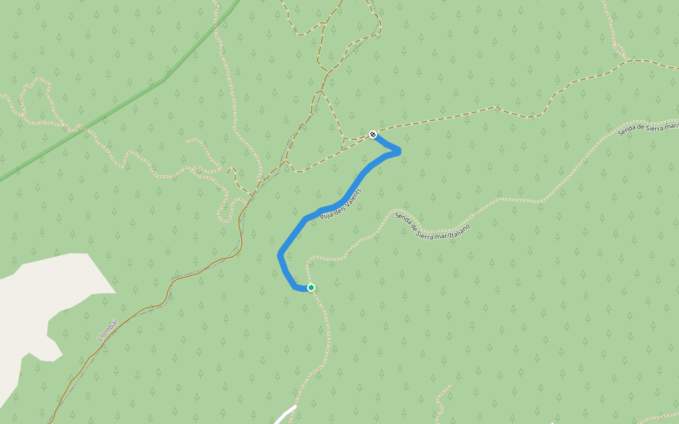 Puja dels Valents walking route map in Alfarb