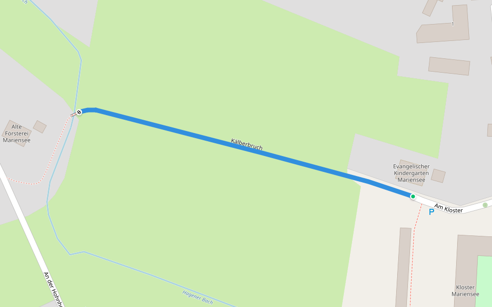 Kälberbruch walking route map in Neustadt am Rübenberge