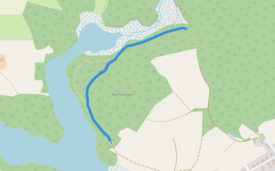 Wanderweg 152 walking route map in Rettenbach