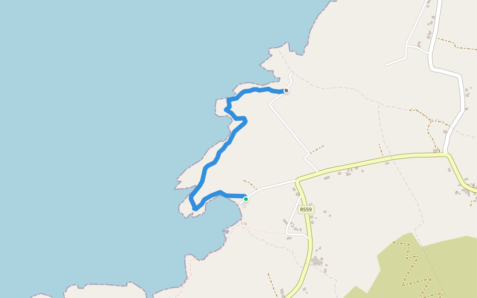 Cosan Cuas na nEighe walking route map in Waymont