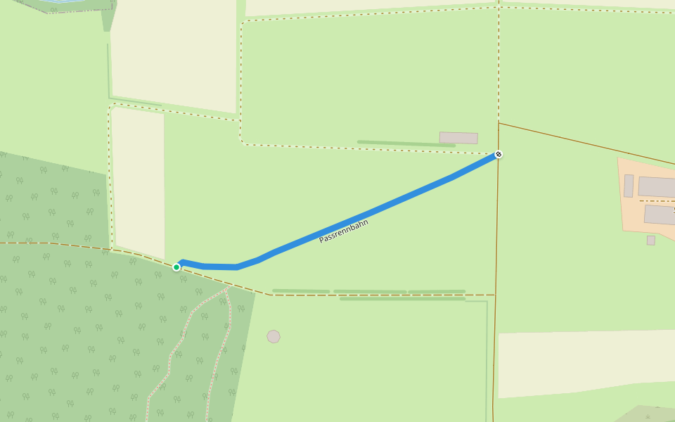 Passrennbahn walking route map in Kaufungen