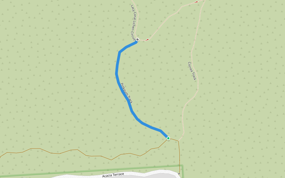 Pinkgum Track walking route map in Aldinga Beach