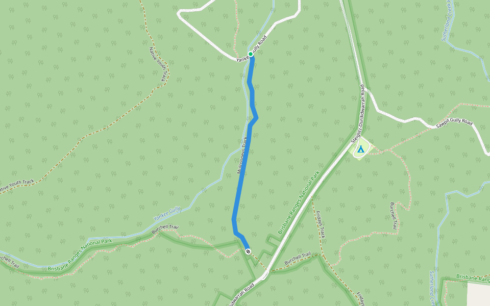 Mulrooneys Track walking route map in Steiglitz