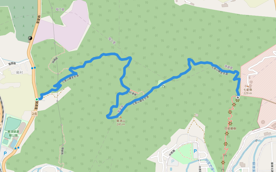 七星山健走步道