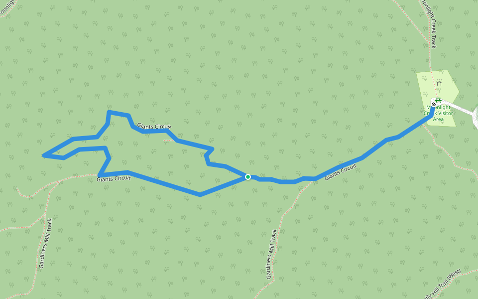 Giants Circuit walking route map in Seaview