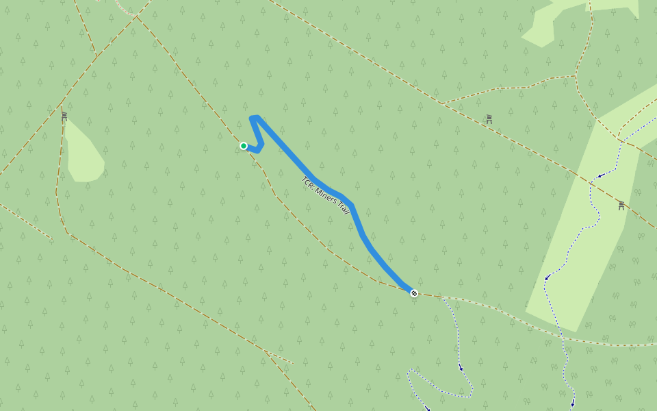 TCR: Miners Trail walking route map in Breitenbrunn/Erzgebirge