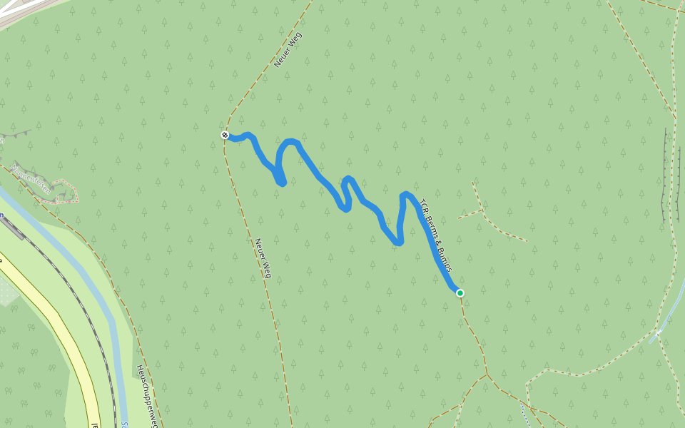 TCR: Berms & Bumps walking route map in Breitenbrunn/Erzgebirge