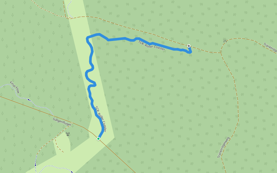TCR: Roller Coaster walking route map in Breitenbrunn/Erzgebirge