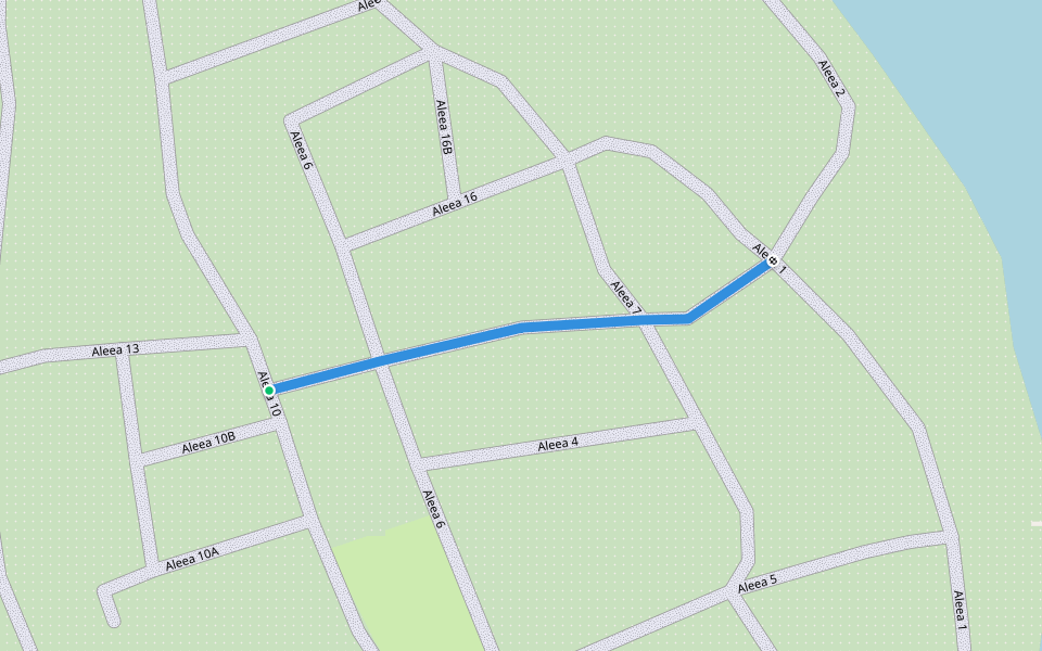 Aleea 3 walking route map in Arad