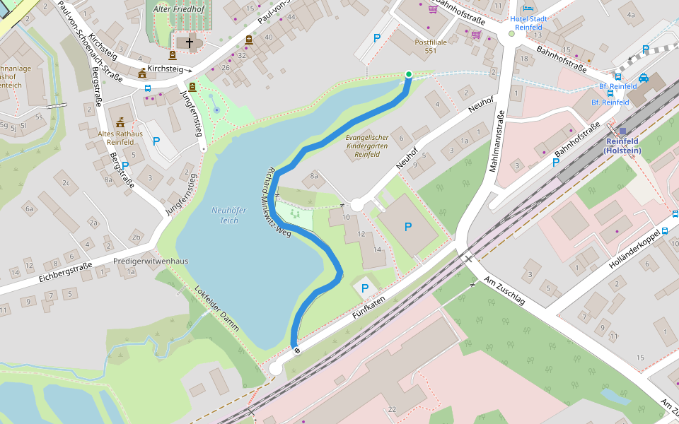 Richard-Minkwitz-Weg walking route map in Reinfeld