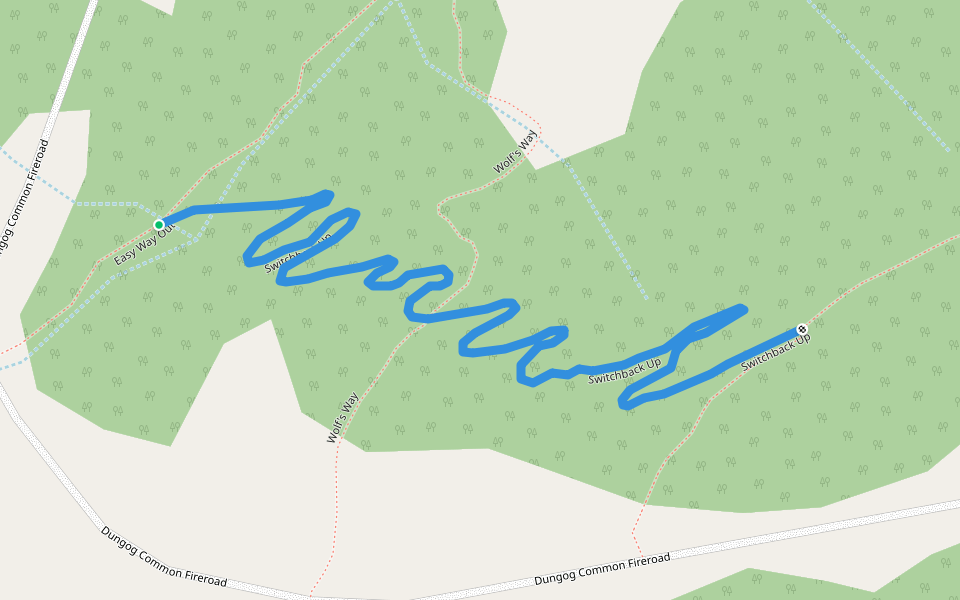 Switchback Up walking route map in Sugarloaf