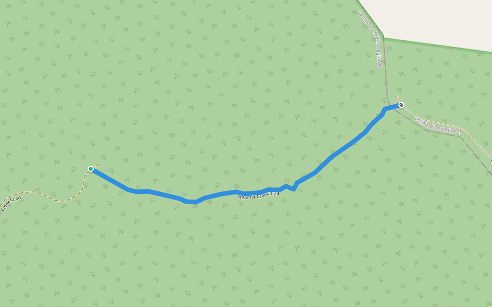 Steamer Creek Trail walking route map in Emu Vale