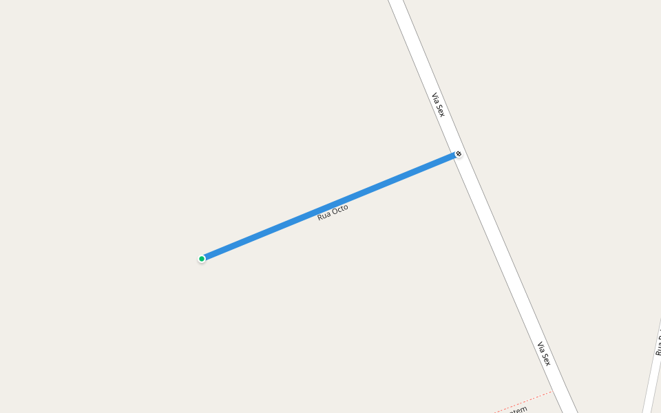 Rua Octo walking route map in Manaus