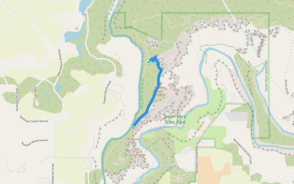 Mesa Verde Trail walking route map in Terrebonne