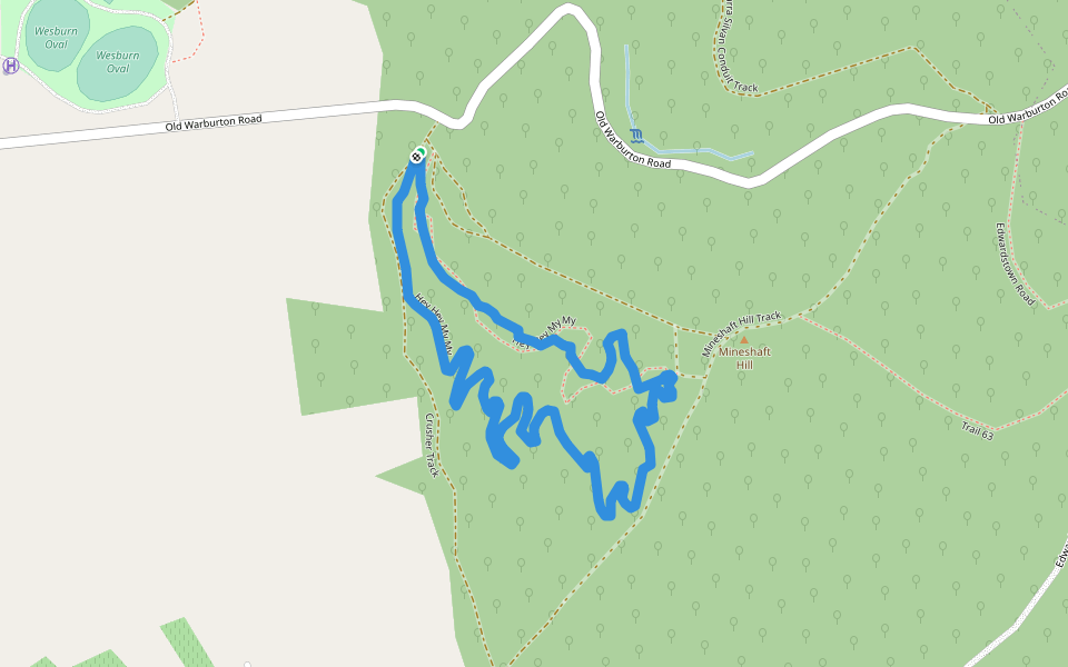 Hey hey My My walking route map in Wesburn