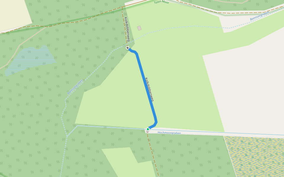 Kolkdobbenweg walking route map in Neustadt am Rübenberge