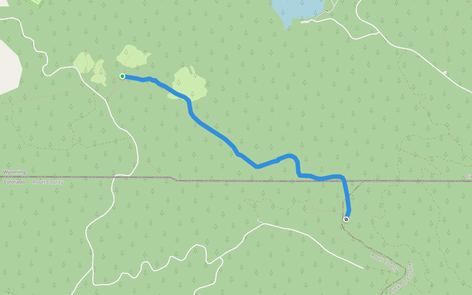 CDT walking route map in Clark