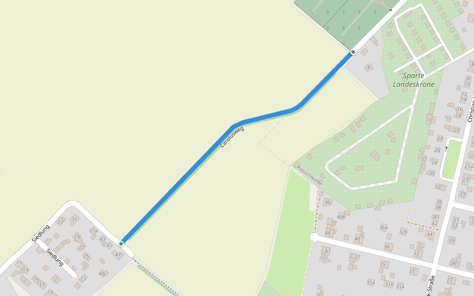 Carolusweg walking route map in Görlitz