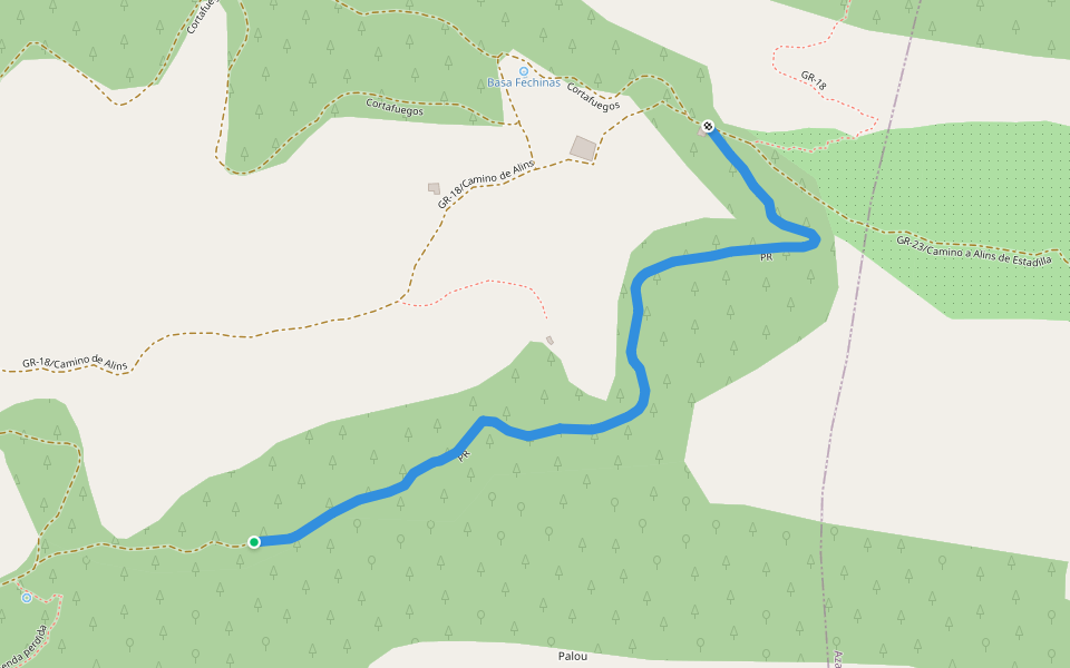 PR walking route map in Fonz
