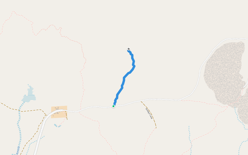 Giant's Valley walking route map in Ounguati