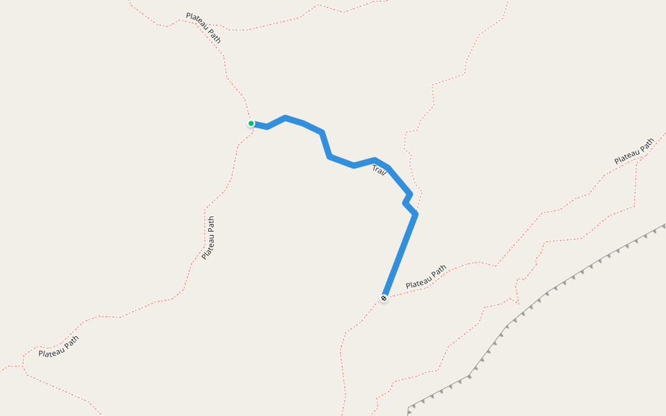 Trail walking route map in Waterberg