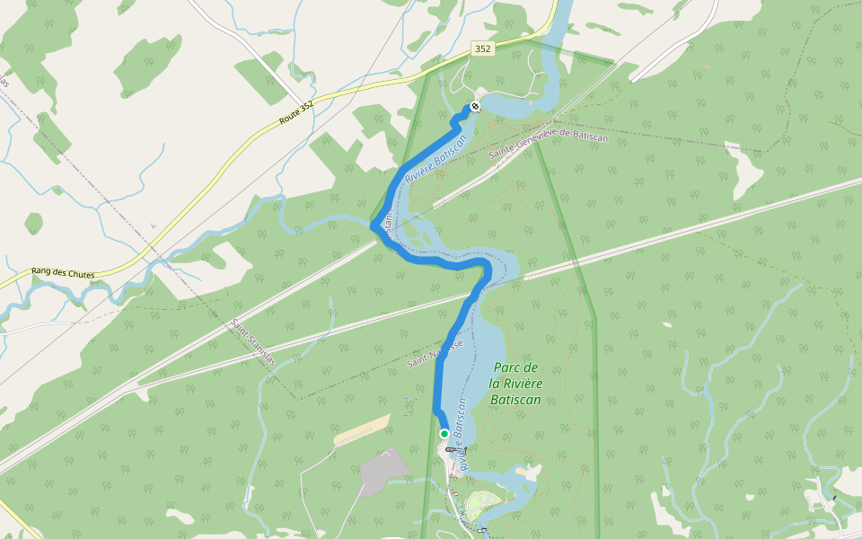 Le Buis walking route map in Saint-Narcisse