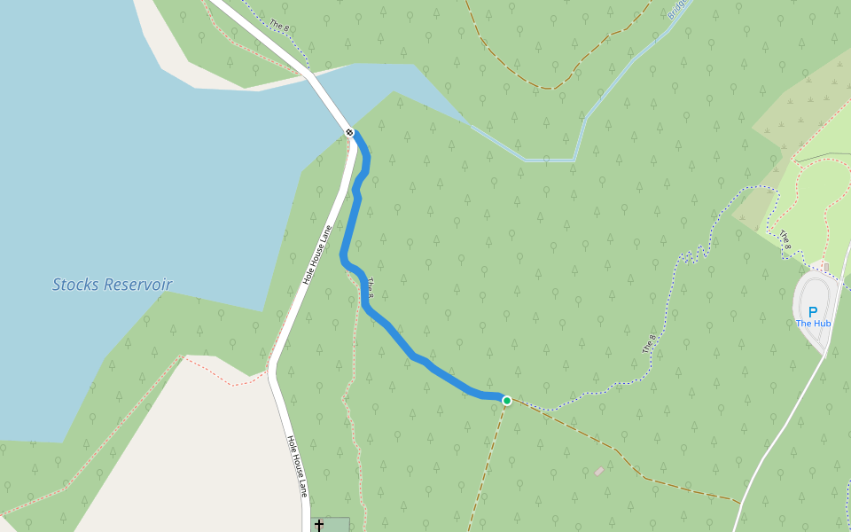 The 8 walking route map in Slaidburn