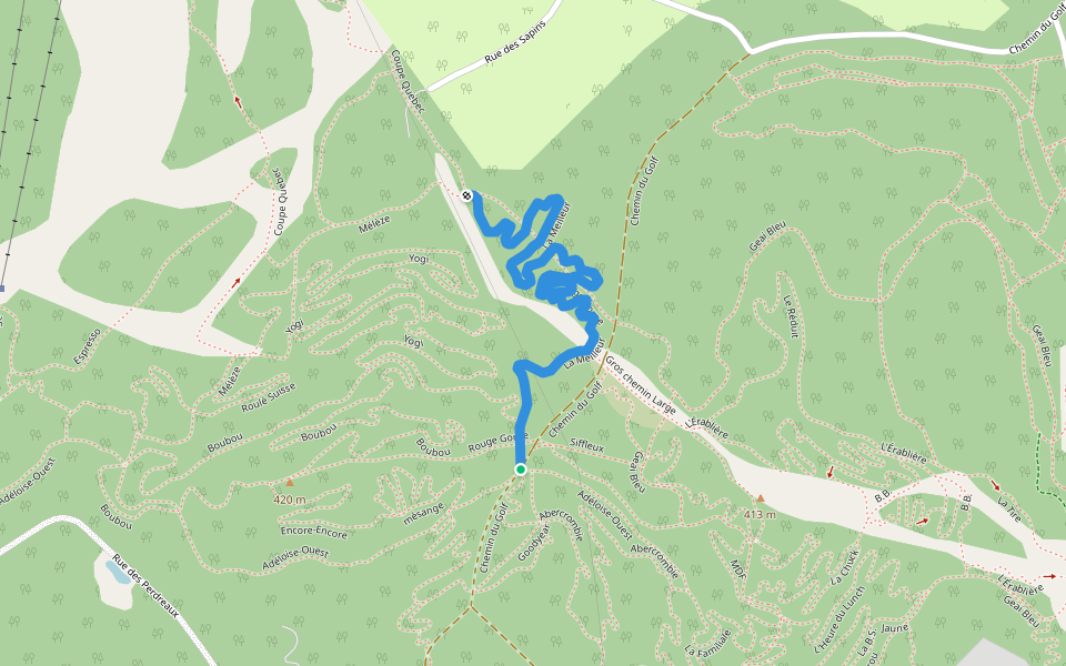 La Meilleur walking route map in Sainte-Adèle