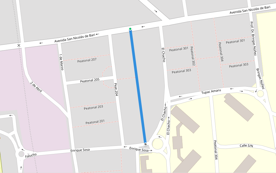 El Chacho walking route map in La Rioja