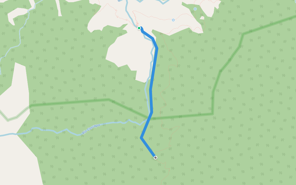 Sillutinkara Inca trail walking route map in Bella Vista