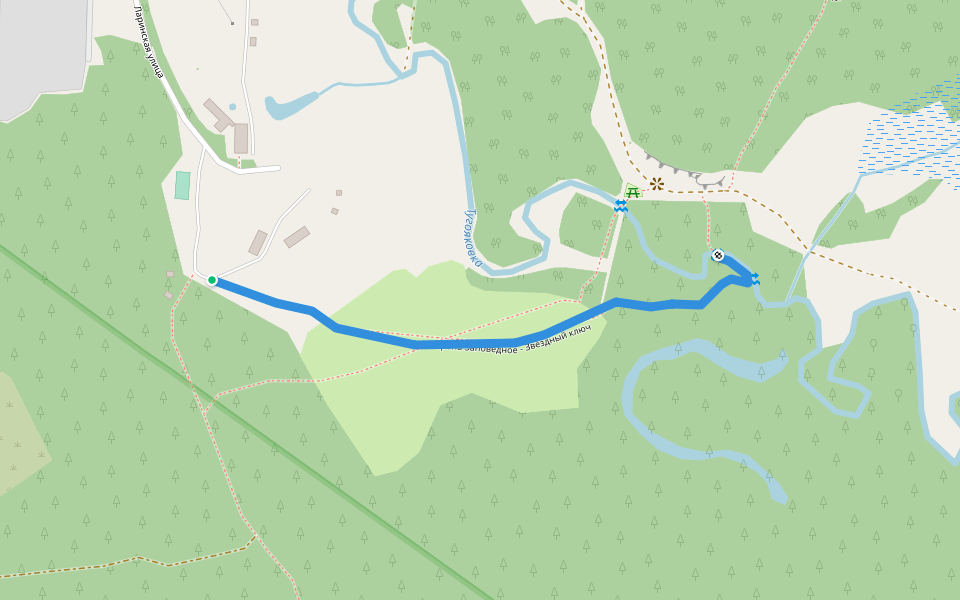 тропа Заповедное - Звёздный ключ walking route map in Вершинино