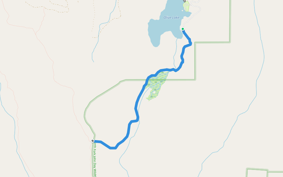 Saddle Camp Trail walking route map in Greenhorn