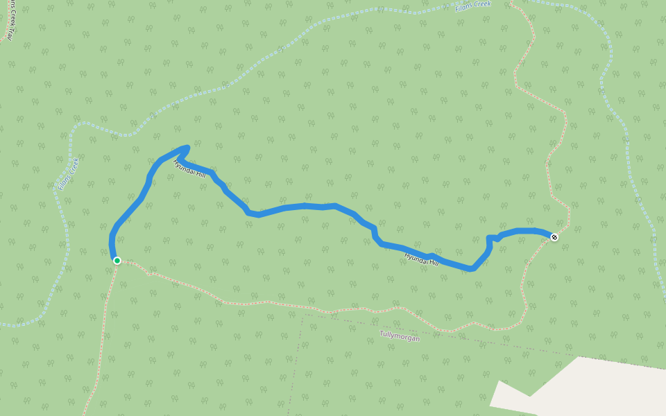 Hyundai Hill walking route map in Gibberagee
