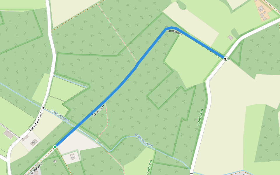 Dooiewerf walking route map in Herselt