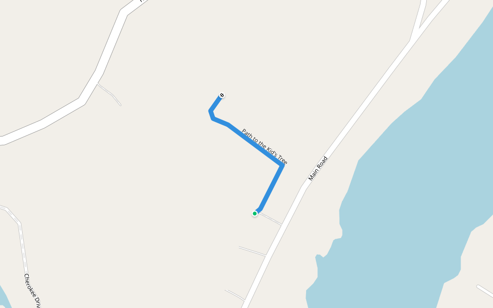 Path to the Kid's Tree walking route map in Shickshinny