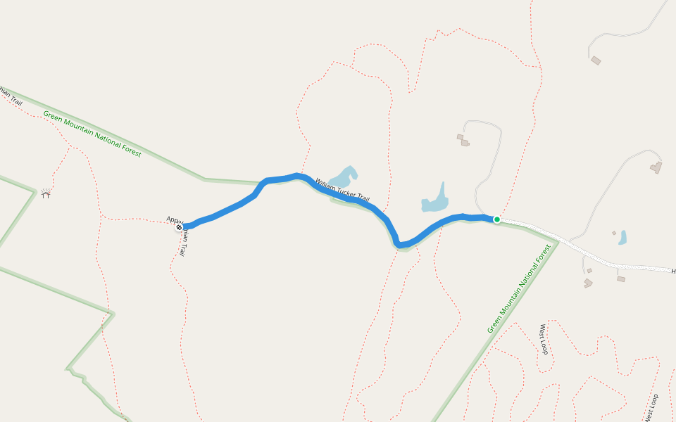 William Tucker Trail walking route map in Norwich